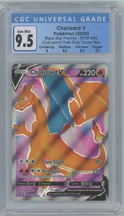 2020 CHARIZARD V POKEMON BLACK STAR PROMOS-SWSH050 - Image 1