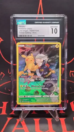 CGC 10 🔥 Gem Mint Pikachu TG05/TG30 - Lost Origin Pokemon - Image 1