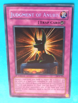 YUGIOH JUDGEMENT OF ANUBIS DCR 105 1ST EDITION SECRET RARE HOLO LIGHT PLAY - Image 2