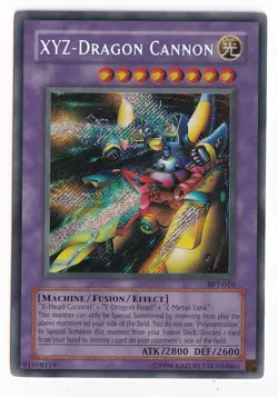 Yu-Gi-Oh! XYZ-Dragon Cannon BPT-010 Secret Rare Limited Edition - Image 1