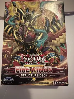 YUGIOH 1ST ED ONSLAUGHT OF THE FIRE KINGS STRUCTURE DECK FACTORY SEALED NEW - Image 1