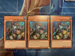 3x (NM) Poseidra, the Storming Atlantean SUDA-EN016 Secret Rare 1st Ed. Yugioh - Image 1