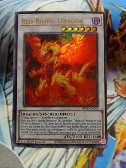 Yugioh Red Rising Dragon Ultra Rare SDCK-EN048 1st Near Mint - Image 1
