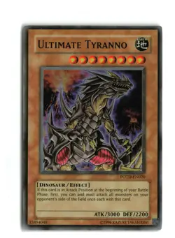 ULTIMATE TYRANNO POTD-EN020 SUPER RARE YUGIOH TCG NM-LP - Image 1