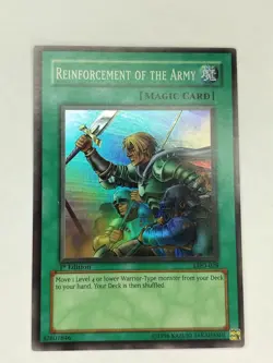 Yu-Gi-Oh! TCG Reinforcement of the Army LOD-028 1st Edition LP - Image 1