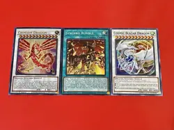 Crimson Dragon + Synchro Rumble + Cosmic Blazar Dragon | YuGiOh! - Image 1