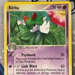 Kirlia 40/100 Non Holo EX Sandstorm Pokemon Card Vintage 2003 NM - Image 2
