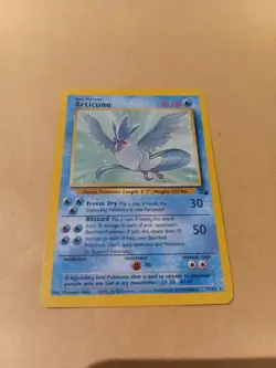 Articuno 17/62 non holo Rare 1st Edition Fossil Pokemon Card 1999 tcg wotc - Image 1