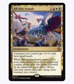All-Out Assault - Tarkir: Dragonstorm (TDM) -MTG Mythic Rare #167 | Regular Card - Image 1