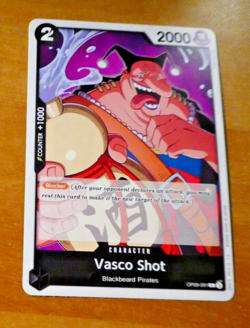 ONE PIECE ENGLISH CARD GAME CARTE VASCO SHOT OP09-091 EN JCC NM - Image 1
