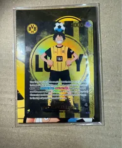 [NEW] One Piece x BVB Borussia Dortmund Promo Card Monkey D Luffy ST13-003 - Image 1