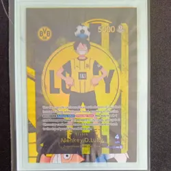 [NEW] One Piece x BVB Borussia Dortmund Promo Card Monkey D Luffy ST13-003 - Image 5