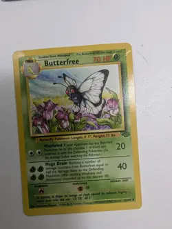 Vintage Pokemon Card Lot - Butterfree Jungle, Holo Hitmonchan Base Set, Grass & - Image 3