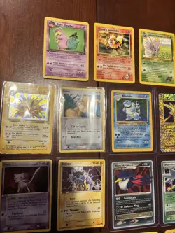 Rare Vintage Holo Pokemon Card Lot - Heavily Played - Image 2