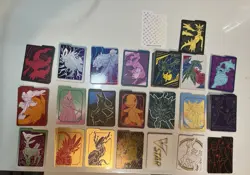 TCG Pokemon Cards Merch Bundle. Card Dividers, ETB Sleeves, Coins, Badges, Dices - Image 1