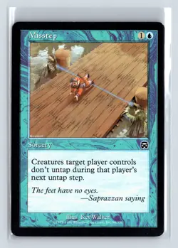 MISSTEP - MTG Magic the Gathering Card - Mercadian Masques - Common - Image 1