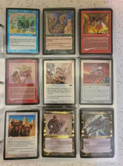 MTG Binder Lot Of 600+ Vintage Cards - Foil, Revised, 95, 96, 97, 98, 99, 00, 01 - Image 1