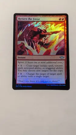 MTG Return the Favor #0142 Foil Uncommon Outlaws of Thunder Junction (OTJ) - Image 1