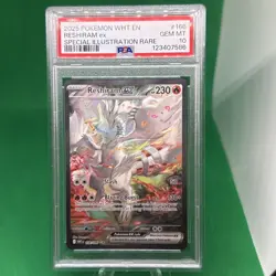 2025 POKEMON WHT EN-WHITE FLARE SPECIAL ILLUSTRATION RARE RESHIRAM EX PSA 10 - Image 1