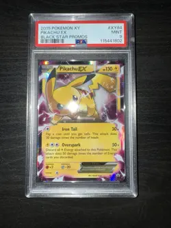 2015 POKEMON XY BLACK STAR PROMOS #XY84 PIKACHU EX PSA 9 - Image 1