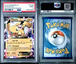 2015 POKEMON XY BLACK STAR PROMOS #XY84 PIKACHU EX PSA 9 - Image 5