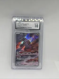 Pokemon TCG PSA 10 Groudon AR 069/062 SV3a Raging Surf Japanese 2023 Gem Mint - Image 1