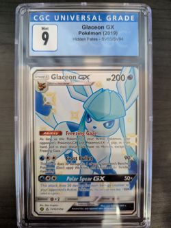 2019 Pokemon Glaceon GX Hidden Fates #SV55/SV94 CGC 9 MINT - Image 1