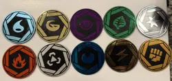 Official Pokemon 151 Mini-Tin Jumbo Energy Coins Complete Set - Image 1