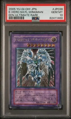 Yugioh Elemental Hero Shining Flare Wingman Ultimate Rare EEN-JP036 PSA 10 - Image 1