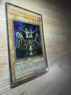 YUGIOH Lord of D. BPT-004 Promo Secret Rare Reverse Foil Error LP - Image 2
