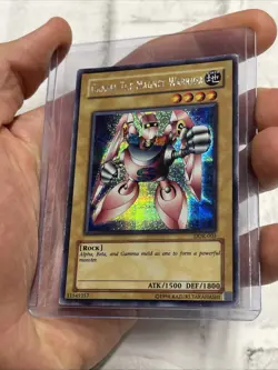 Yugioh! Gamma The Magnet Warrior DOR-003 Secret Rare LP Lightly Played Card - Image 1