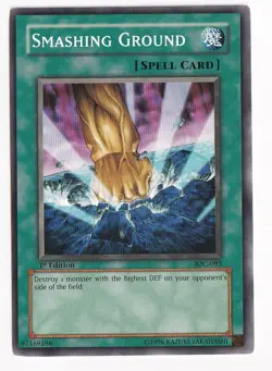 Lightly Played Smashing Ground - IOC-093 - Common - 1st Edition - YuGiOh - Image 1
