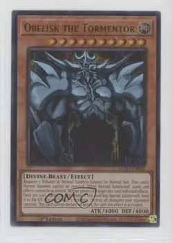 Obelisk the Tormentor (UR) 1st Ed. YuGiOh Egyptian God Deck: #EGO1-EN001 4ib - Image 1