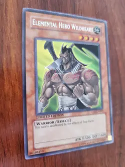 Elemental Hero Wildheart GSE-EN001 Secret Rare Limited Edition Yugioh Error Card - Image 2