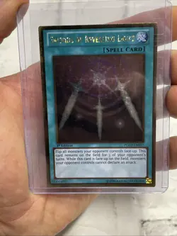 SWORDS OF REVEALING LIGHT PGLD-EN057 1ST EDITION GOLD RARE YuGiOh LP/NM CARD - Image 1