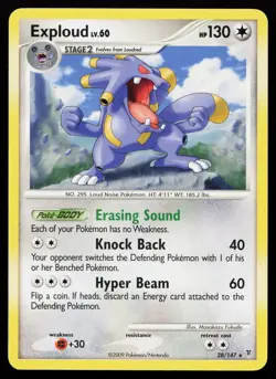 Exploud 28/147 Rare Supreme Victors Non Holo Pokemon Card - Image 1