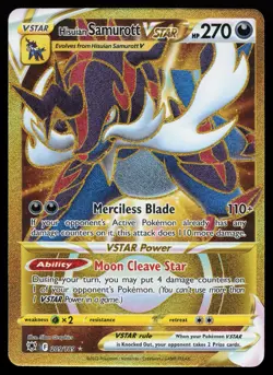 Hisuian Samurott VSTAR 209/189 Secret Rare SWSH10: Astral Radiance Pokemon Card - Image 1
