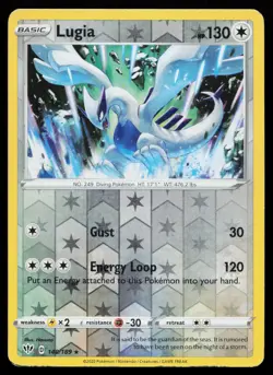 Lugia 140/189 Rare SWSH03: Darkness Ablaze Reverse Holo Pokemon Card - Image 1