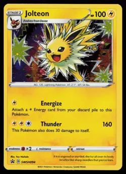 Jolteon SWSH094 Cosmos Holo SWSH: Sword & Shield Promo Cards Pokemon Card - Image 1