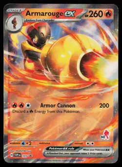 Armarouge ex 105 Holo Rare Battle Academy 2024 Pokemon Card - Image 1