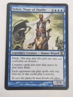 MTG Rare Teferi, Mage of Zhalfir x 1 LP - Time Spiral - Image 1