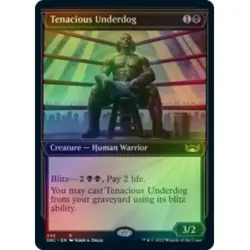 FOIL TENACIOUS UNDERDOG (SHOWCASE) X4 Streets Of New Capenna SNC Magic MTG CARD - Image 1