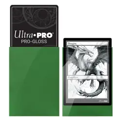 500 ULTRA PRO Standard Size Gloss GREEN DECK PROTECTOR Card Sleeves Gaming mtg - Image 2