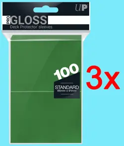 300 ULTRA PRO Standard GREEN DECK PROTECTOR Card Sleeves Gaming mtg ccg pokemon - Image 1