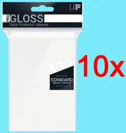 1000 ULTRA PRO WHITE DECK PROTECTOR Card Sleeves Standard Gaming mtg ccg pokemon - Image 1