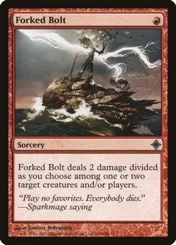 1x Forked Bolt - NM/LP - Zendikar Block - SPARROW MAGIC mtg - Image 1