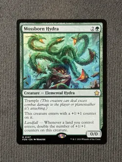 Mossborn Hydra - Magic the Gathering Foundations MTG FDN Rare #107 Non-Foil - Image 1