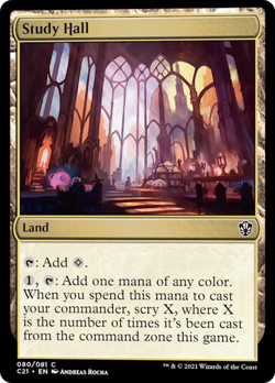 STUDY HALL x4 mtg NM-M Commander 2021 4 Common - Image 1