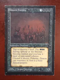 DEMONIC HORDES mtg PLAYED Collectors Edition Beta CE Rare - Image 1