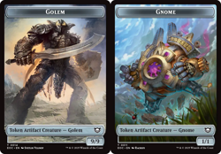 GOLEM // GNOME TOKEN x1 mtg EX/NM Commander: Edge of Eternities - Image 1